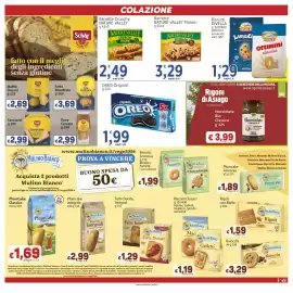 Volantino Market Ingross Pagina 3: Barrette Nature Valley Protein €3,29, Biscotti Divella €1,29