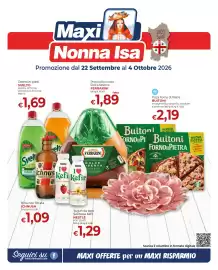 Volantino Maxi Nonna Isa Pagina 1: Maxi Nonna Isa 100% Sardi Promozione dal 22 Settembre al 4 Ottobre 2026 Detersivo piatti
