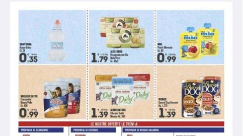 Volantino Punto é market Pagina 8: ALMO NATURE Cibo per Gatto €1,39, Alice Nerd Omogeneizzate Bio Mela Pera €1,79