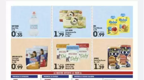 Volantino Punto é market Pagina 8: ALMO NATURE Cibo per Gatto €1,39, Alice Nerd Omogeneizzate Bio Mela Pera €1,79