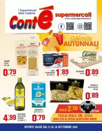 Volantino Conté Supermercati Pagina 1: Cirio I Pomodorini €1,89, Granarolo latte p.s. €0,79