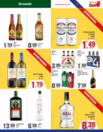 Volantino Conté Supermercati Pagina 11: Vino Tavernello €0,99, Birra 4 Luppoli Original €1,99