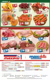 Volantino Maxipiù Pagina 24: Susine rosse €1,89, Involtini di suino €9,90