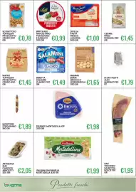 Volantino Sugros Pagina 10: Felsineo mortadella Bologna €1,98, Beretta salamini classici €1,49