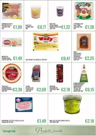 Volantino Sugros Pagina 11: Parmareggio Parmigiano Reggiano Spicchio €6,15, Renzini salame re tartufo €2,78