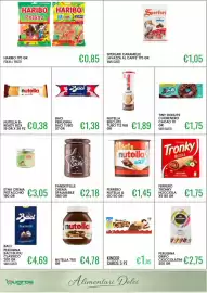 Volantino Sugros Pagina 18: Pan di Stelle crema spalmabile €2,18, Haribo polka / frizzi €0,85