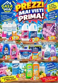 Volantino A Casa Mia Pagina 8: Bref Power Activ Lavanda €1,59, Alba sgrassatore €0,99