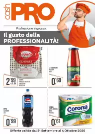 Volantino Cash pro Pagina 1: Segata prosciutto cotto San Rocco €2,99, Corona carta igienica maxi €0,61