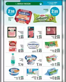 Volantino La Mimosa Supermercati Pagina 2: Robiola Nonno Nanni €1,99, Negronetto a fette Negroni €1,39