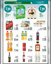 Volantino La Mimosa Supermercati Pagina 9: Disaronno originale €9,90, Verdeca Fiano I.G.P. Cantine Notte Rossa €3,99