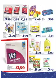 Volantino Pilato Pagina 2: Piatti riutilizzabili Sea Party €1,99, LimoneLLO Detersivo piatti €3,99