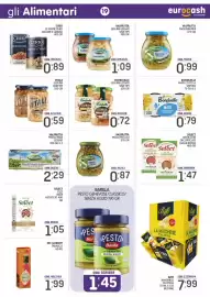 Volantino Eurocash Pagina 19: Valfrutta Piselli Medi Italiani €2,29, Bonduelle mais cotto a vapore €0,79