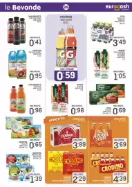 Volantino Eurocash Pagina 26: Aperol Spritz €3,69, Yoga succhi vari gusti €0,69