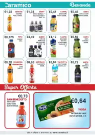 Volantino Caramico Pagina 26: Succo mirtilli / melograno Zuegg €3,49, Amita Ananas €0,59