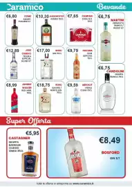 Volantino Caramico Pagina 28: Campari Soda €7,65, Roku Sakura / Noryo Gin €18,75
