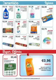 Volantino Caramico Pagina 34: Mon Amour ammorbidente €2,10, Sole polvere bianco €2,58