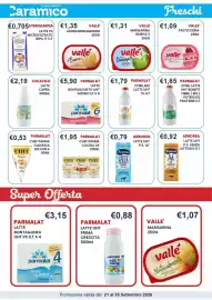 Volantino Caramico Pagina 7: Margarina Omega 3 Valle' €1,31, Parmalat Latte UHT Prima Crescita €0,88