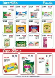 Volantino Caramico Pagina 9: Robiola di Capra Nonno Nanni €1,21, Galbani Certosa Light €1,81
