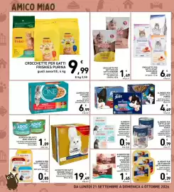 Volantino Spazio Conad Pagina 4: Crocchette per gatti Friskies Purina €9,99, Crocchette per gatti Miglior Gatto Morando €1,49