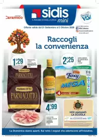 Volantino Sidis mini Pagina 1: CASH+CARRY Caramico sidis IL PIACERE DI FARE LA SPESA mini Offerte valide dal 21 Settembre al