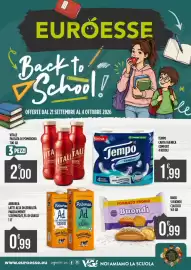 Volantino Euroesse Pagina 1: Arborea latte parzialmente scremato €0,99, Vitale passata di pomodoro €2,00