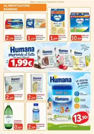 Volantino Sanitaria Demma Pagina 3: Humana Latte 2 liquido 5HMO €2,39, Humana Naturcare Biscotto Biologico €2,49