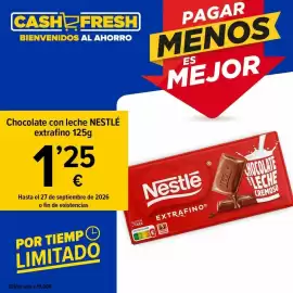 Folleto Cash Fresh semana 39 Página 1: Nestlé - chocolate con leche extrafino €1,25