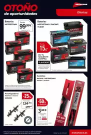 Catálogo MotorTown Página 7: Motortown baterías €99,99, Motortown escobillas racing €3,50