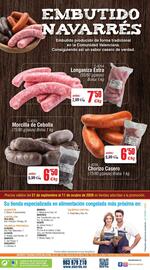 Folleto Abordo Página 8: EMBUTIDO NAVARRÉS Embutido producido de forma tradicional en la Comunidad Valenciana. Consiguiendo