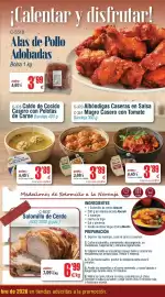 Folleto Abordo Página 7: Majin con tomate €3,89, Meatballs with peas €3,89