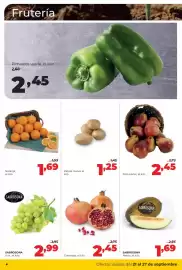 Folleto Alimerka semana 39 Página 6: Frutería Pimiento verde, el kilo 2,65 2,45 Naranja, el kilo SABROSONA 1,99 1,69 Patata