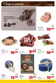 Folleto Alimerka semana 39 Página 8: Charcutería LEGADO IBÉRICO Centro de jamón de cebo el kilo 54,90 49,00 FREAL DE PAVI