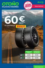Catálogo Aurgi Página 2: OTOÑO de precios imbatibles PRECIOS IMBATIBLES aurgi Neumáticos Hasta 60€ DESCUENTO DIRECTO En