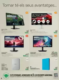 Catálogo El Corte Inglés Página 6: Lacie - disc dur exten portàtil €119,00, Samsung - monitor gaming €429,00