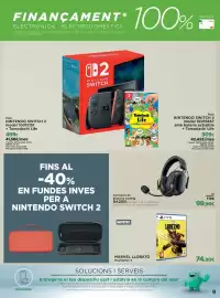 Catálogo El Corte Inglés Página 9: Marvel llobato €74,90, Nintendo - switch 2 model 10015151 + tomodachi life €499,00