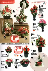 Catalogue La Foir'Fouille page 3: COUPE DE 9 ROSES €4,99, COMPOSITION DE 18 BOUTONS DE ROSES €12,99