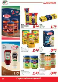 Volantino Pac Cash&Carry Pagina 10: Dialcos Dialbrodo Classico/Ricco/Delicato €2,42, Barilla Farina tipo "00" €0,94