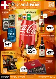 Scandinavian Park tilbudsavis Side 1: E. Guigal Cotes du Rhone €49,99, Anthon Berg Diplomat €139,99