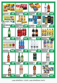 Brněnka leták Strana 4: Mattoni Hanácká kyselka citron/pomeranč/bílé hrozny €13,90, Kofola Nulka €24,90