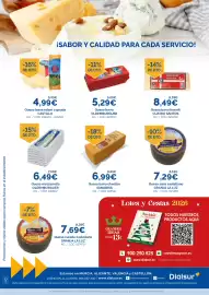 Folleto Dialsur Cash & Carry Página 8: Sanabria queso barra cheddar €6,99, Granja la Luz queso semi castellano €7,29