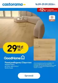 Castorama gazetka Strona 10: Panel podłogowy Claycross GoodHome €29,98