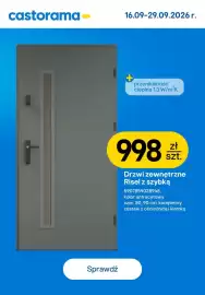 Castorama gazetka Strona 11: Drzwi zewnętrzne Risel z szybką 90 cm €998,00