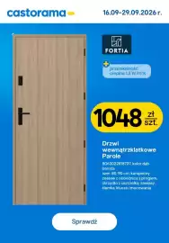 Castorama gazetka Strona 12: Drzwi wewnątrzklatkowe Parole 90 cm Fortia €1.048,00