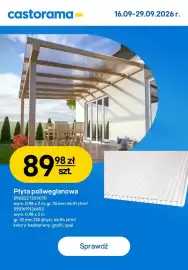 Castorama gazetka Strona 8: Płyta poliwęglanowa 0,98x3 m gr. 10 mm €138,00