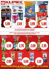 Kupiec gazetka Strona 3: Chrupki Cheetos Ketchup €3,99, Piwo Harnaś €3,19