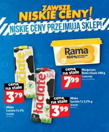 Topaz gazetka Strona 12: Mleko Łaciate 3,2% €3,99, Mleko Łaciate 2% €3,79