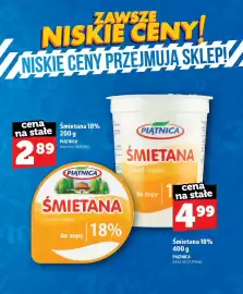 Topaz gazetka Strona 14: Śmietana Piątnica 18% €2,89