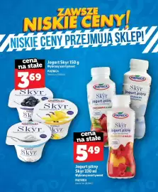 Topaz gazetka Strona 15: Jogurt pitny Skyr truskawka & kiwi Piątnica €5,49, Jogurt Skyr z jagodami Piątnica €3,69