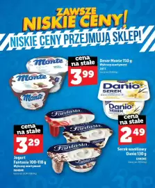Topaz gazetka Strona 17: Serek waniliowy Danio €2,49, Jogurt Fantasia z płatkami w czekoladzie €3,29
