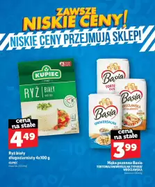 Topaz gazetka Strona 23: Ryż biały długoziarnisty Kupiec €4,49, Mąka pszenna Basia uniwersalna typ 480 €3,99